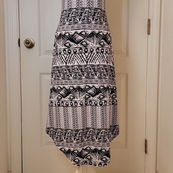 Blue Star Black and White Racerback High Low Dress Size Jr M EUC. NWOT - Picture 5 of 6